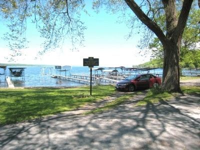 Ferry Marker at Seneca Lake image. Click for full size.
