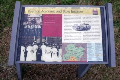 Boydton Academic and Bible Institute CRIEHT Marker image. Click for full size.