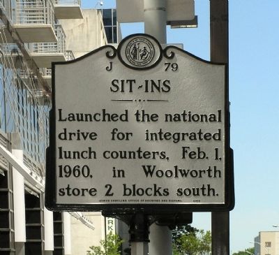 Sit-Ins Marker image. Click for full size.