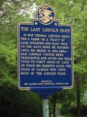 The Last Lincoln Farm Marker. Click for full size. The Last Lincoln Farm Marker image. Click for full size.