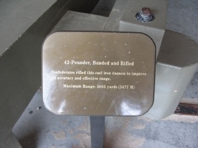 42-Pounder, Banded and Rifled Marker. Click for full size. 42-Pounder, Banded and Rifled Marker image. Click for full size.