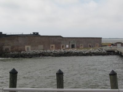 Current Walkway to Fort and Sally Port image. Click for full size.