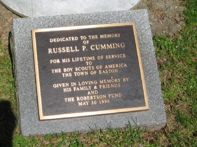 Marker at the Base of the Flagpole image. Click for full size.