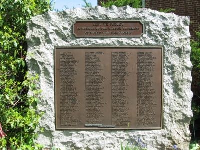 Easton World War II & Korean War Monument. Click for full size. Easton World War II & Korean War Monument image. Click for full size.