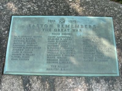 Easton Remembers Marker image. Click for full size.