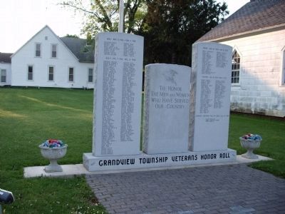 Grandview Township Veterans Honor Roll Marker image. Click for full size.