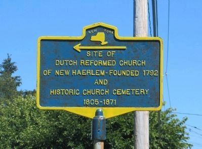 Site of Dutch Reformed Church Marker. Click for full size. Site of Dutch Reformed Church Marker image. Click for full size.