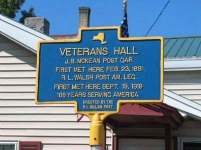 Veterans Hall Marker image. Click for full size.