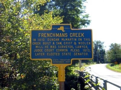 Frenchmans Creek Marker. Click for full size. Frenchmans Creek Marker image. Click for full size.