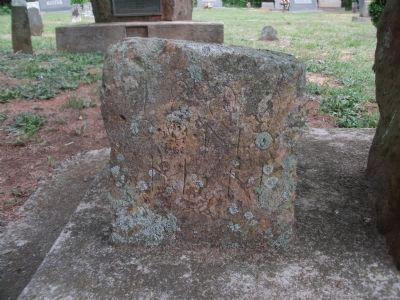 Close View of the Small Stone to the Left of Henry Holaday Memorial image. Click for full size.