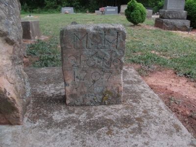 Close View of the Small Stone to the Right of Mary Holaday Memorial image. Click for full size.