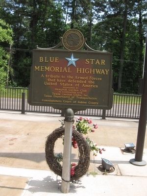 Blue Star Memorial Highway Marker image. Click for full size.