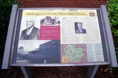 Washington-Coleman Elementary School CRIEHT Marker. Click for full size. Washington-Coleman Elementary School CRIEHT Marker image. Click for full size.
