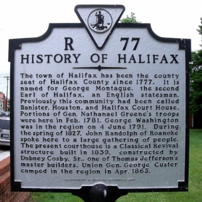 History of Halifax Marker image. Click for full size.
