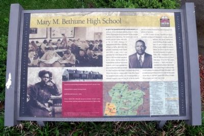 Mary M. Bethune High School CRIEHT Marker. Click for full size. Mary M. Bethune High School CRIEHT Marker image. Click for full size.