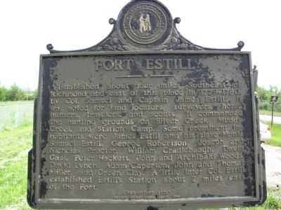 Fort Estill Marker image. Click for full size.