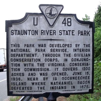 Staunton River State Park Marker. Click for full size. Staunton River State Park Marker image. Click for full size.