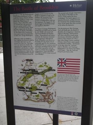 The Battle of Brooklyn Marker. Click for full size. The Battle of Brooklyn Marker image. Click for full size.