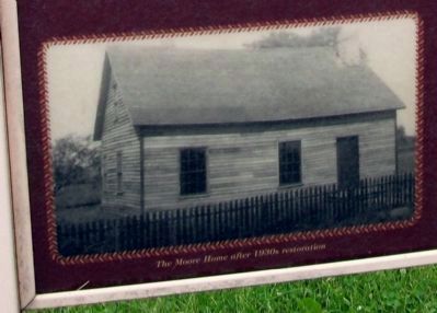 The Moore Home After 1930s Restoration - Displayed on Center Panel. Click for full size. The Moore Home After 1930s Restoration - Displayed on Center Panel image. Click for full size.