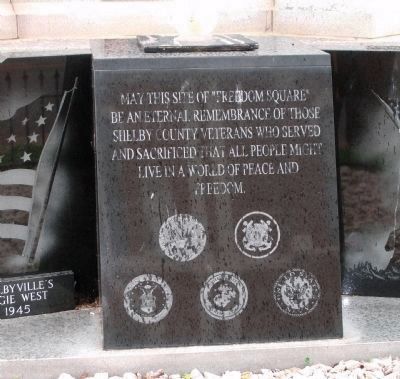 Photo Up-Date 2010 - - Center Section - Freedom Square Marker. Click for full size. Photo Up-Date 2010 - - Center Section - Freedom Square Marker image. Click for full size.