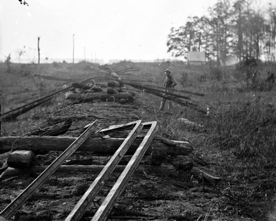 Destruction of the Orange & Alexandria RR. Click for full size. Destruction of the Orange & Alexandria RR image. Click for full size.