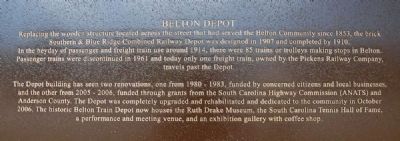 Belton Depot Marker image. Click for full size.