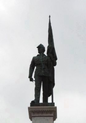 Top Statue - - Soldiers and Sailors Monument image. Click for full size.