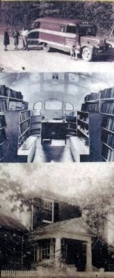 Charlotte County Library and bookmobile c.1930s. image. Click for full size.