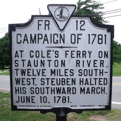 Campaign of 1781 Marker image. Click for full size.