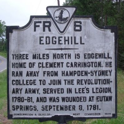 Edgehill Marker image. Click for full size.