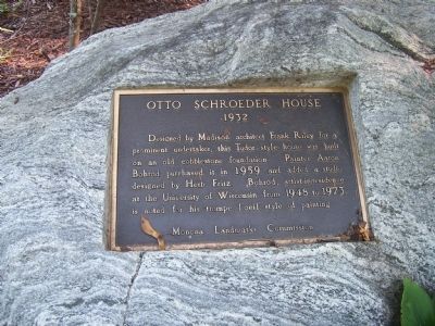 Otto Schroeder House Marker image. Click for full size.