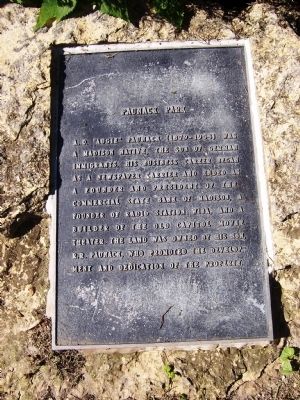 Paunack Park Marker. Click for full size. Paunack Park Marker image. Click for full size.