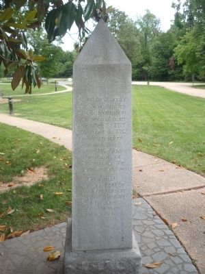 John Hanson Marker - Panel 4, north face of oblisk. Click for full size. John Hanson Marker - Panel 4, north face of oblisk image. Click for full size.