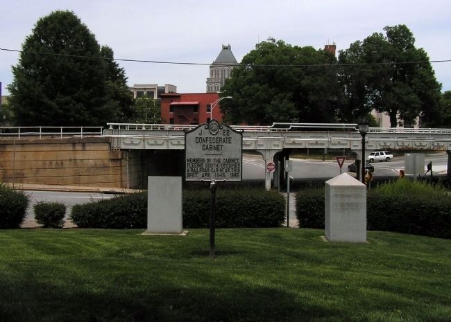 Wide view of the Confederate Cabinet Marker. Click for full size. Wide view of the Confederate Cabinet Marker image. Click for full size.
