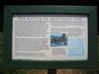 The Battle of Monterey Pass Marker. Click for full size. The Battle of Monterey Pass Marker image. Click for full size.