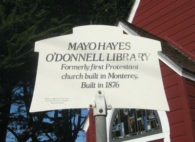 Mayo Hayes O'Donnell Library Marker image. Click for full size.