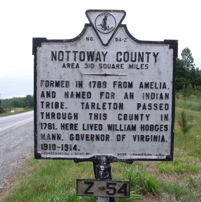 Nottoway County Marker (reverse). Click for full size. Nottoway County Marker (reverse) image. Click for full size.