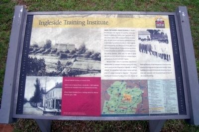 Ingleside Training Institute CRIEHT Marker. Click for full size. Ingleside Training Institute CRIEHT Marker image. Click for full size.