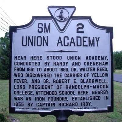 Union Academy Marker. Click for full size. Union Academy Marker image. Click for full size.