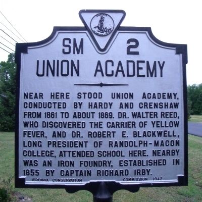 Union Academy Marker image. Click for full size.