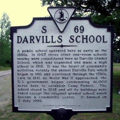 Darvill's School Marker. Click for full size. Darvill's School Marker image. Click for full size.