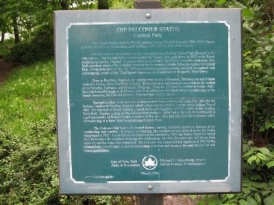 The Falconer Statue Marker image. Click for full size.