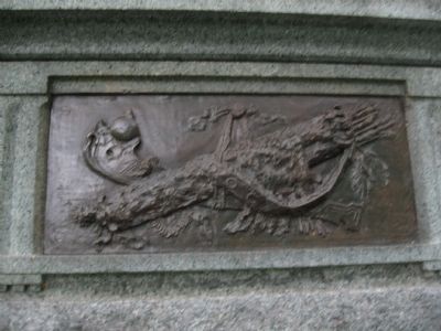 Bronze Relief on the Granite Pedestal image. Click for full size.