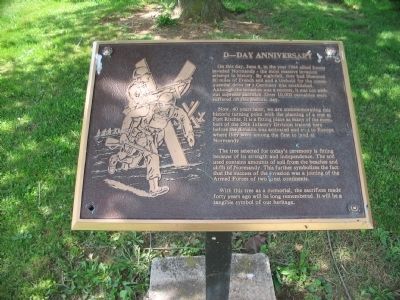 D-Day Anniversary Marker. Click for full size. D-Day Anniversary Marker image. Click for full size.
