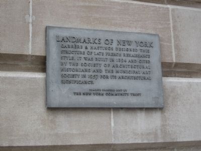 Landmarks of New York Marker. Click for full size. Landmarks of New York Marker image. Click for full size.