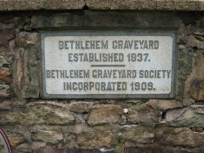 Bethlehem Baptist Church Cemetery Wall image. Click for full size.