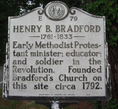 Henry B. Bradford Marker. Click for full size. Henry B. Bradford Marker image. Click for full size.