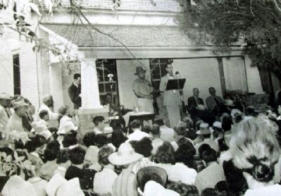 Speech from Boyhood Home Photo on Marker. Click for full size. Speech from Boyhood Home Photo on Marker image. Click for full size.