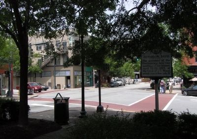 Wide view of the Jefferson Davis Marker. Click for full size. Wide view of the Jefferson Davis Marker image. Click for full size.