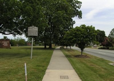 Wide view of the Immanuel College Marker image. Click for full size.